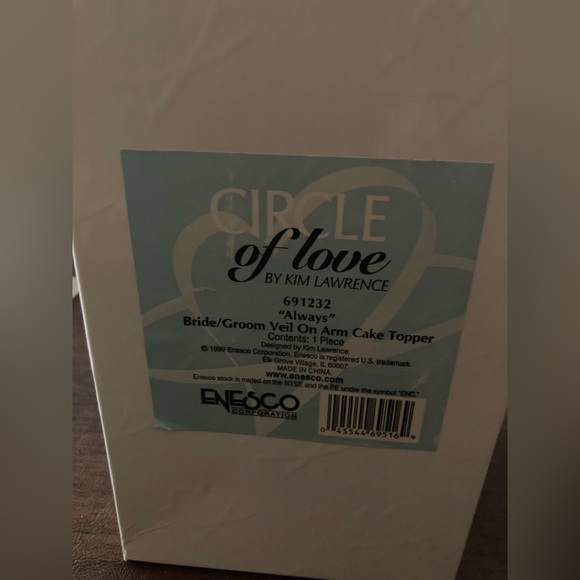 Circle of Love brand Porcelain Cake Topper by Kim Lawrence #691232 “ Always” - Picture 12 of 15